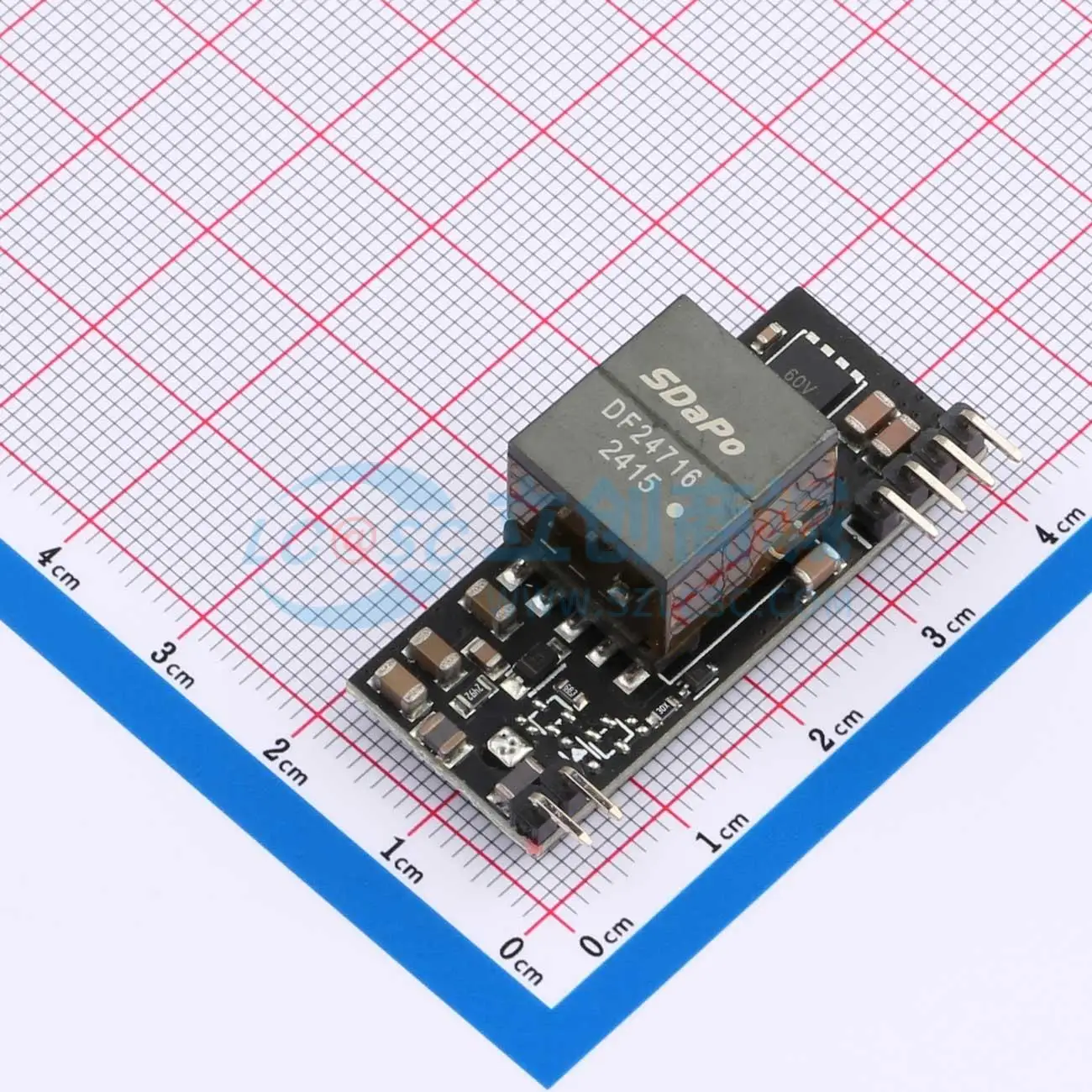 2pcs DP1740-5V4A SIP 40x16.3mm PoE module(POE) isolated 37V 57V Ethernet Communication Module for Smart Home System