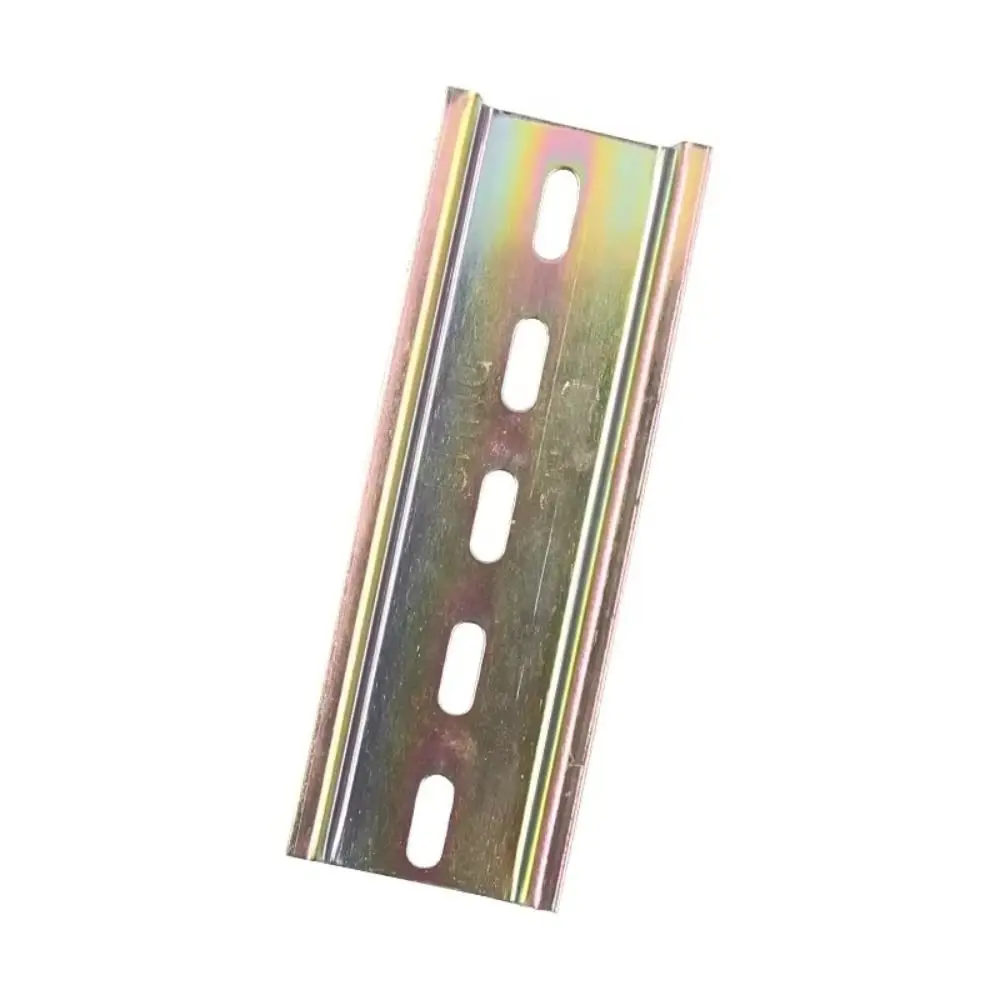 Durable 10-50cm DIN Rail 1mm Thickness Universal Terminal Blocks Slotted Guide Relay