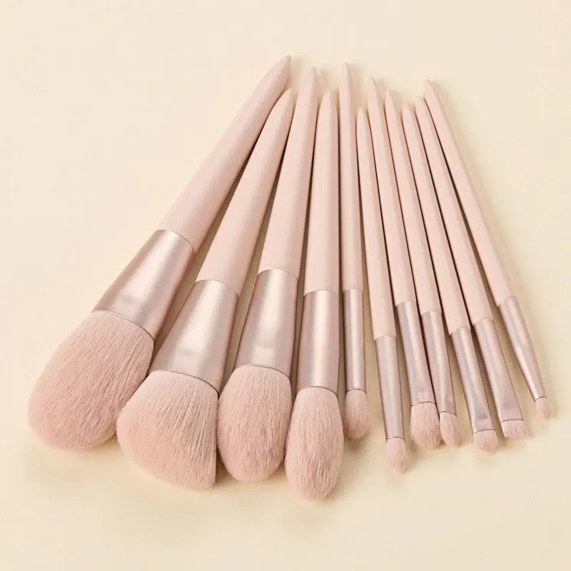 Pinceau de maquillage rose imbibé, brosse spéciale pour ombre à barrage, fard à joues, surbrillance, formation scolaire, 24 filles, haut de gamme