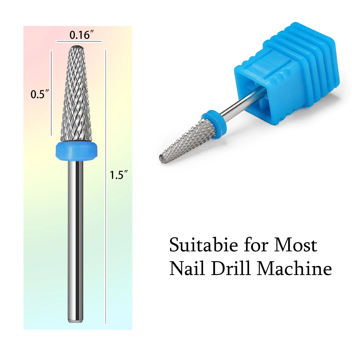 1pc Nail Drill Bit Tungsten Steel Carbide Milling Cutter for Manicure Electric Cuticle Bits Dead Skin Remove Tolls Accessories