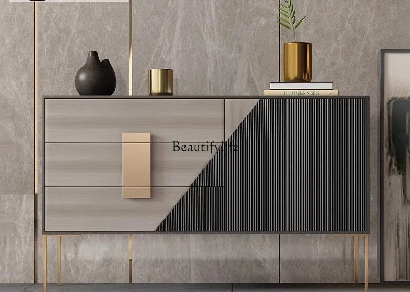 

LItalian side cabinet modern light luxury entrance locker living room partition
