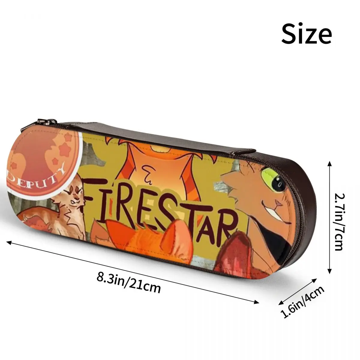 Warrior Cute Cats Lovers Federmäppchen aus Leder, Federmäppchen zur Aufbewahrung von Schreibwaren, Stiftbox, Federmäppchen für Studenten, Geschenke