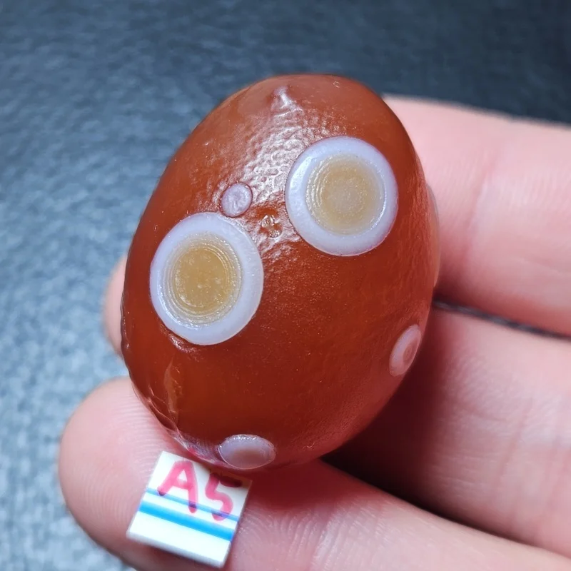 

Natural Eye Agate Palm Stone Madagascar Lucky Crystal Unique Orbicular Pattern Healing Gemstone for Fortune & Energy Balance