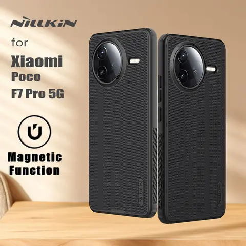 Xiao Poco F7 Pro 5G 케이스 Nillkin 마그네틱 슈퍼 프로스트 쉴드 프로 슬림 소프트 에지 하드 PC 뒷면 커버 보호
