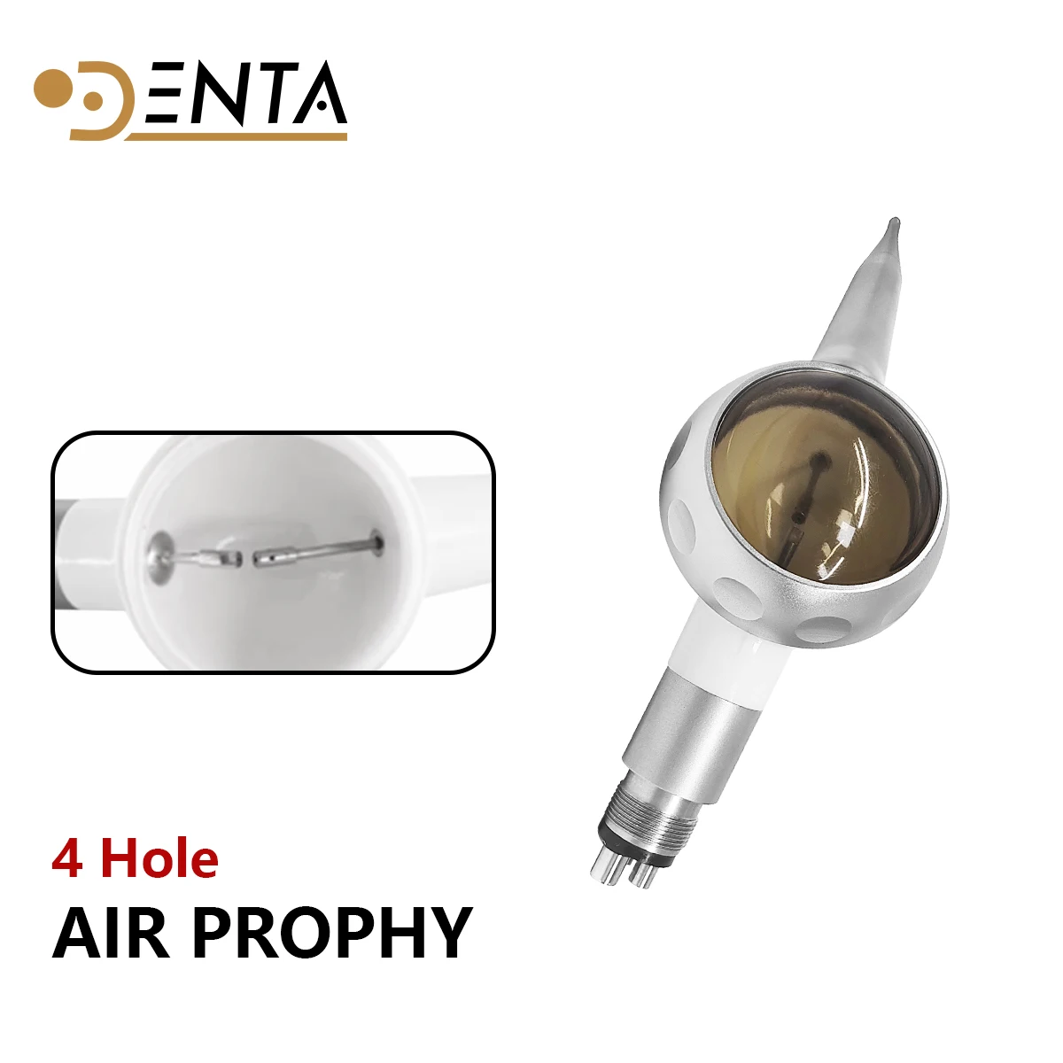 Dental Hygiene Air Polisher System - 4 Hole Prophy Jet Sandblaster Handpiece FIT NSK Tooth Whitening Tool