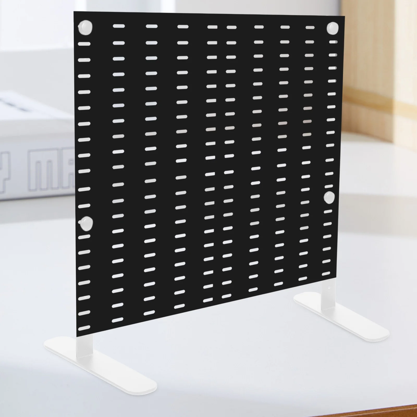 

2Pcs Sleek Pegboard Desk Mount Bracket Easy Installation Office Gaming Organizer Pegboard Desk Mount for Office