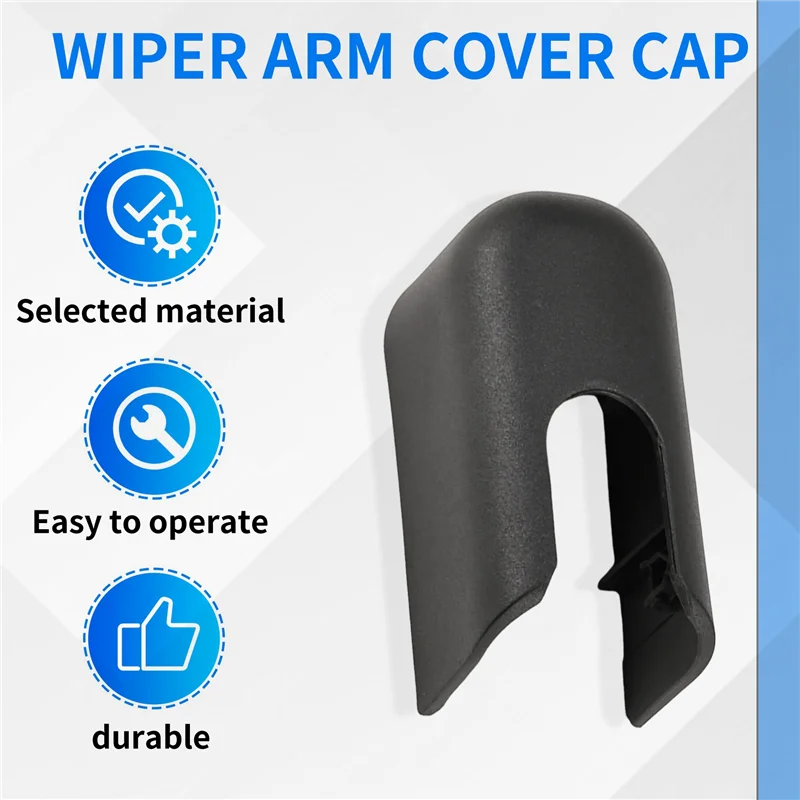 A96E-заднее лобовое стекло, крышка рычага стеклоочистителя, монтажная гайка для Ssangyong Kyron Hatchback 2007-2014, аксессуары, черный