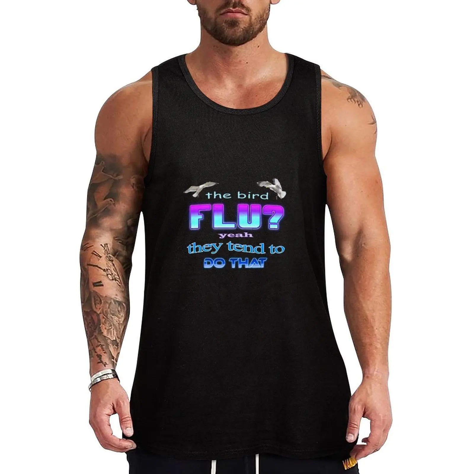 ¿La gripe de las aves? Camiseta sin mangas para hombre, chaleco masculino, productos superventas, gimnasio