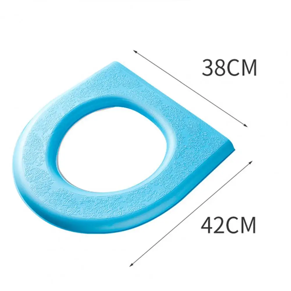 38*42cm Flexible Toilet Cover All-inclusive Self-adhesive Waterproof Dorm Home Toilet Seat Thick Cushion Bathroom Accessories