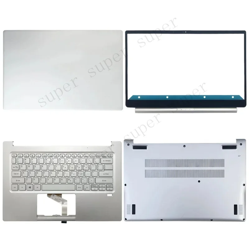 New For ACER Swift3 SF314-59 SF314-42-R43G N19C4 LCD Back Cover Top Case/Bezel Cover/Keyboard/Bottom Cover/Silvery ABD Shell