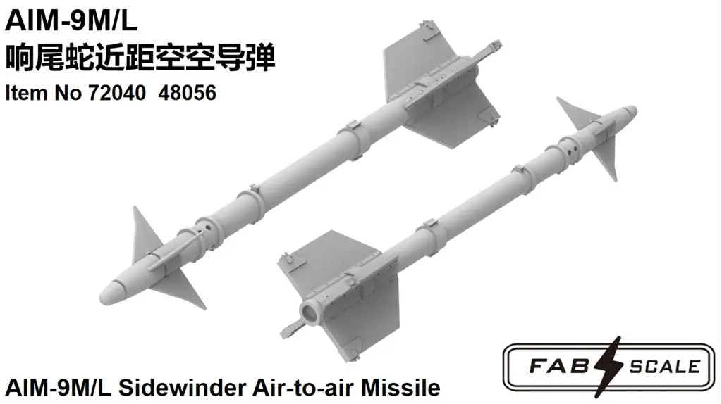 FAB FA72040 1/72 Scale AIM-9M/L Sidewinder Air-to-air Missile