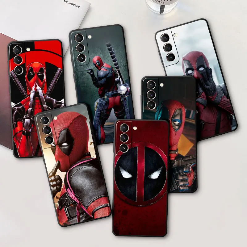 Marvel Hero Deadpool Phone Case for Samsung Galaxy M32 5G M12 M31 M30s M33 M22 M23 M52 M51 M13 Black Soft Cover Shell