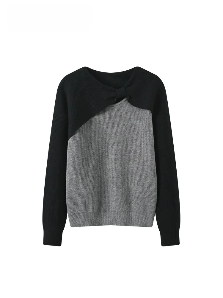 

Club Cara plus Size Long Sve Sweater Women Spring Faionable Age-Defng Design Top Polyester Fiber Knitted Innerwear