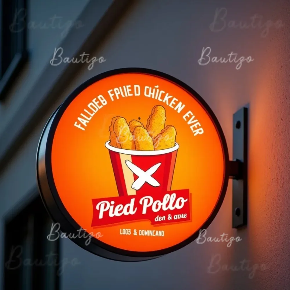 Custom Acrylic Light Box Waterproof Outdoor LED  for Business Sign  Double Sided Storefront Signage Wall Mounted