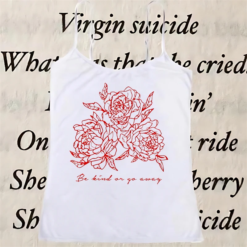 

Y2k Creative Seaside Flower Elegant Pattern Harajuku High Street Women's Aesthetics Fashion Leisure Simple Lightweight T-shirt