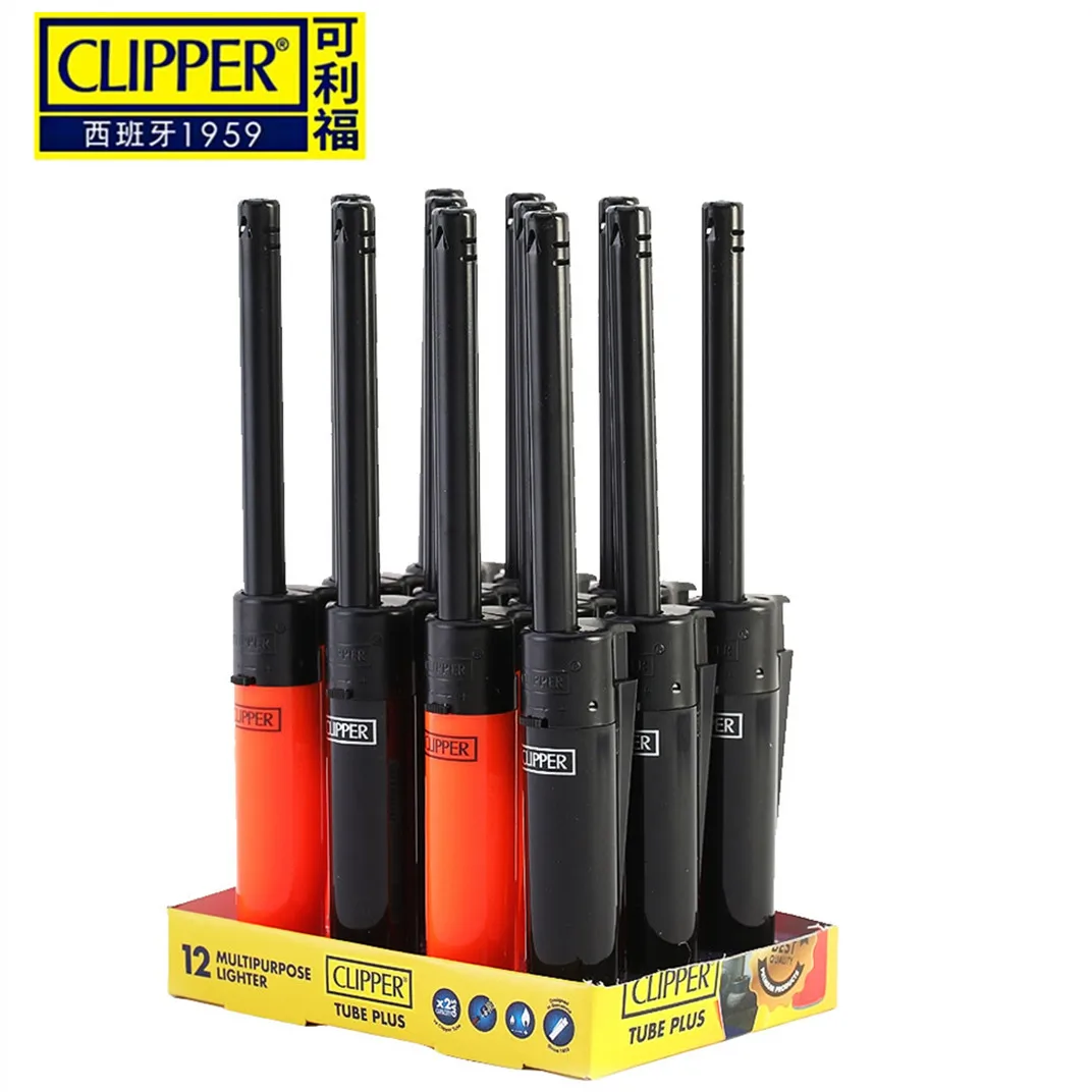 New Style Spanish Clipper Lighter Electronic Ignition Spray Gun Lighter  Kitchen Igniter Household Gadget Lighters Smoking Gift