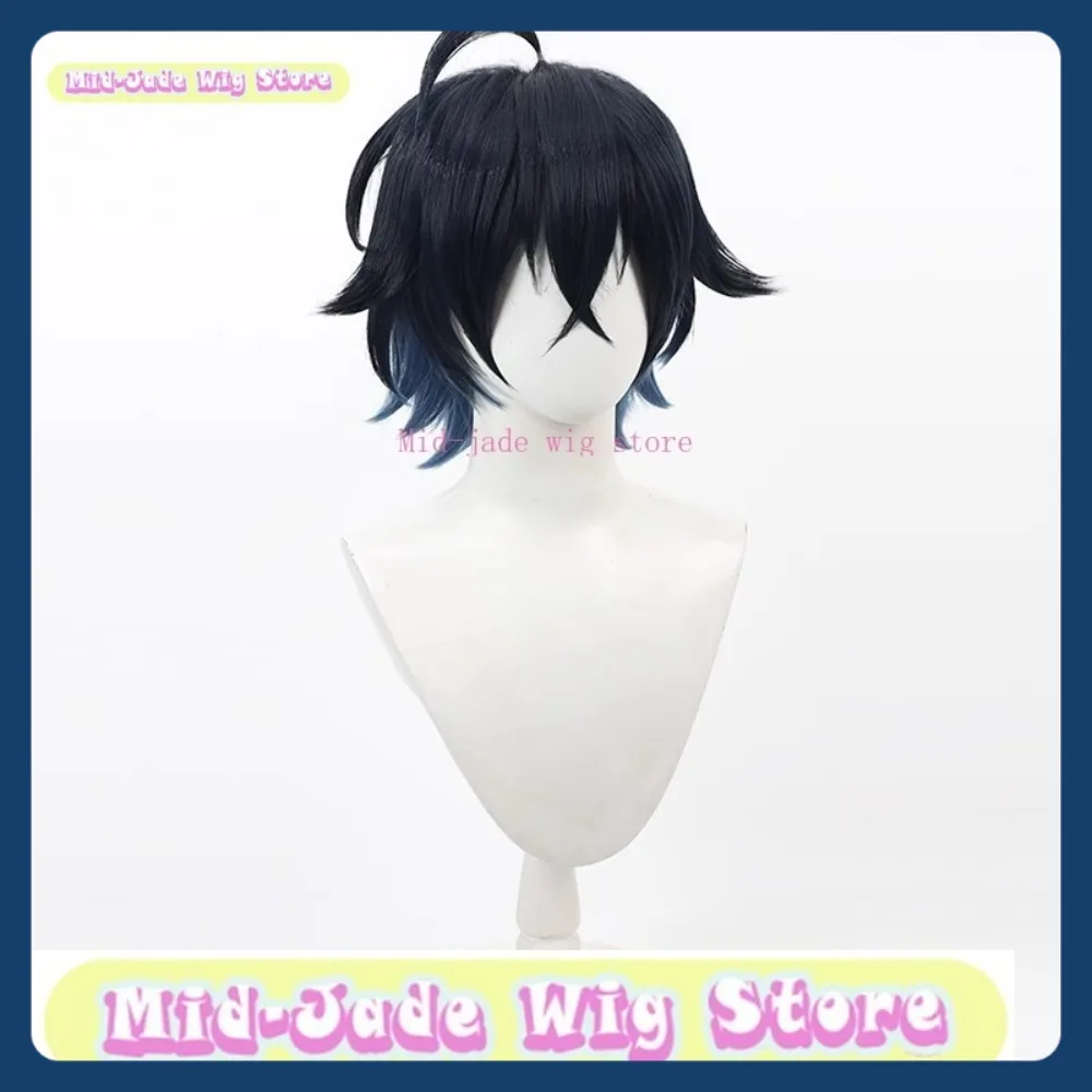 Mid-jade Pruik Winkel Wistoria: Wand & Sword Will Serfort Cosplay Pruik Anime Spel Rollenspel Synthetisch Haar Halloween Party