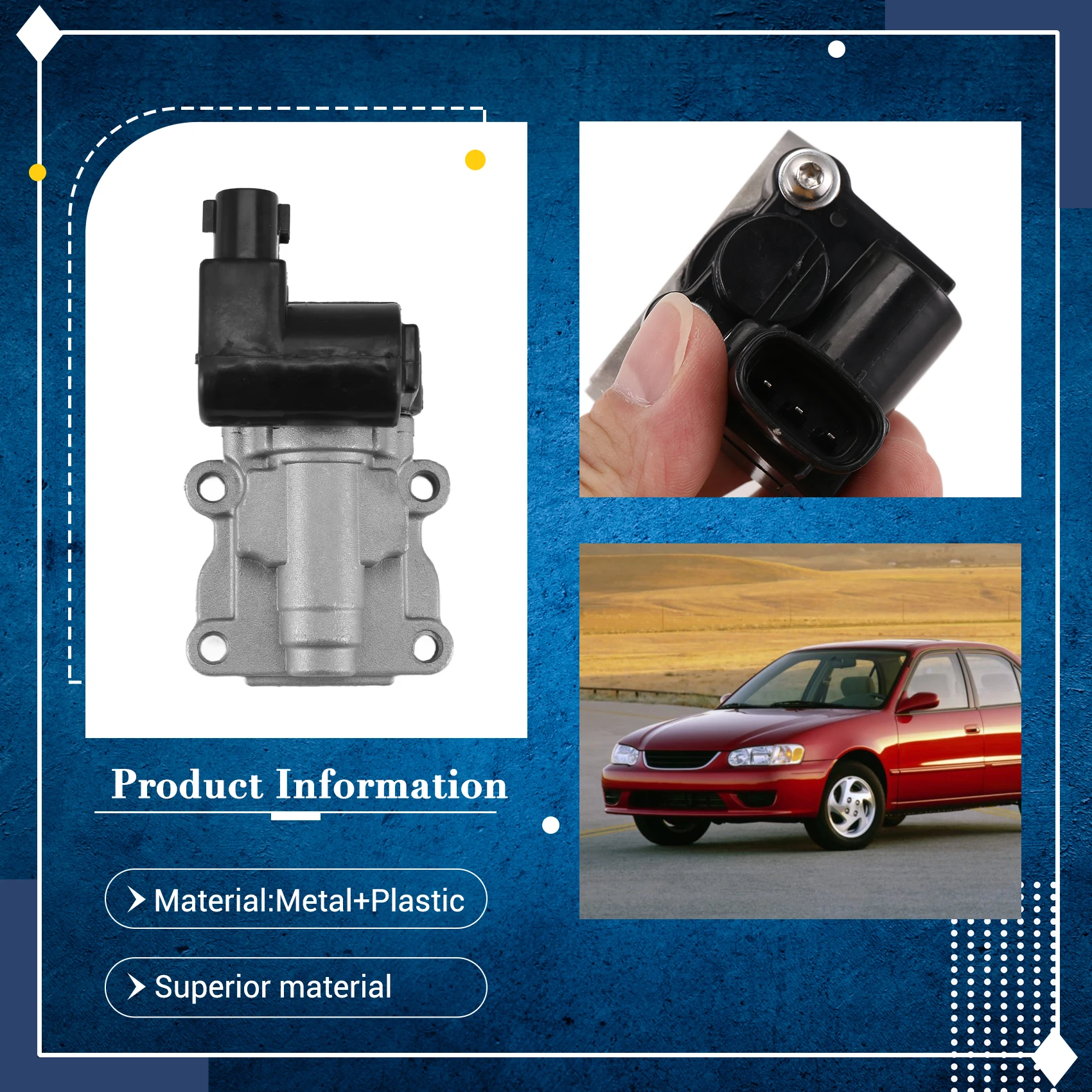 

Idle Air Control Valve IAC IACV 2227022010 For Toyota Corolla For For Prizm 1.8 1.8L 22270-22010 22270 22010