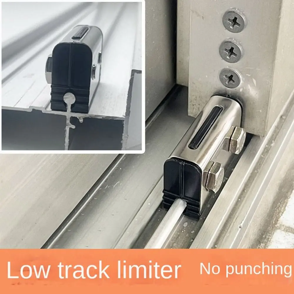 New Zinc Alloy Window Limiter Buckle Sliding Security Fixed Window Locks Anti-Theft Safety Window Lock Stopper Window