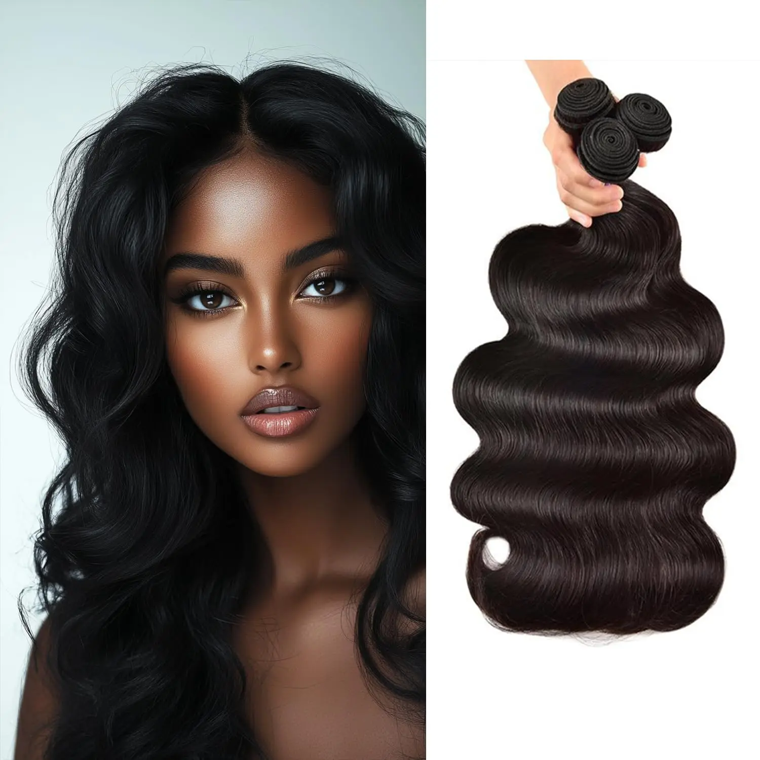 Body Wave Human Hair Bundles 24 26 28Inch Bundles 100% Human Hair Extensions For Women Brazilian Weave Bundles Fast Shipping