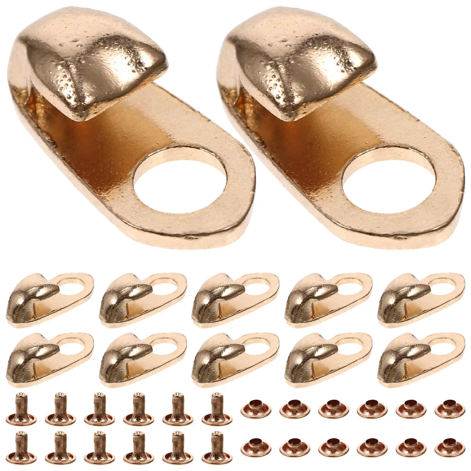 

20Pcs Lightweight Alloy Shoe Buckles Decorative Metal Eyelet Hooks for Sports Boots Outdoor Footwear Repair Shoelace Locking
