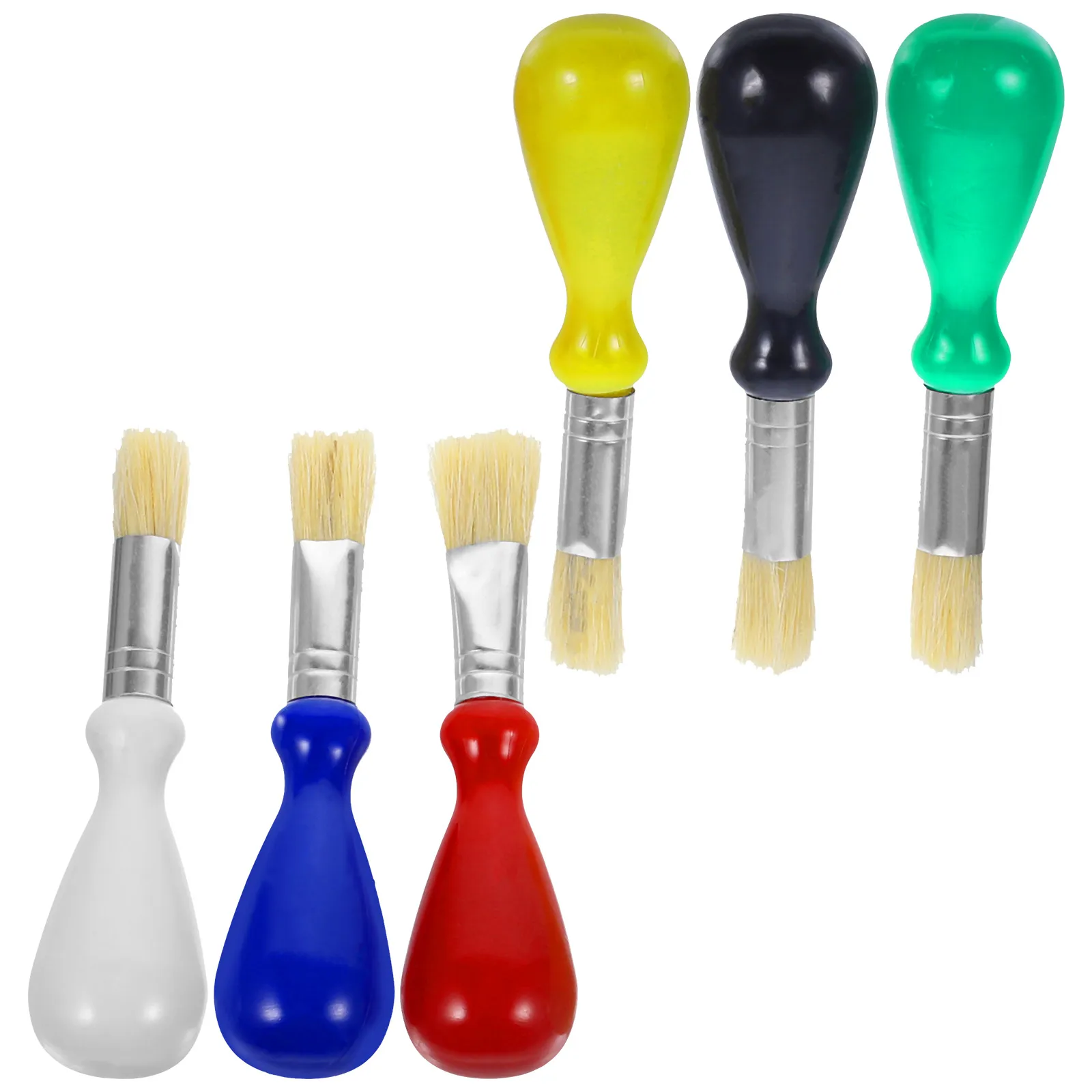 

6Pcs Artist Paint Brushes Set for Oil Watercolor Painting Professional Portable Brushes Lightweight Ergonomic Design for Long