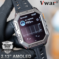 VWAR TANK X1 Pro Smart Watch Men IP69K Waterproof Bluetooth Call Rugged Sport Smartwatch Compass Barometric 1000mAh Battery 2025