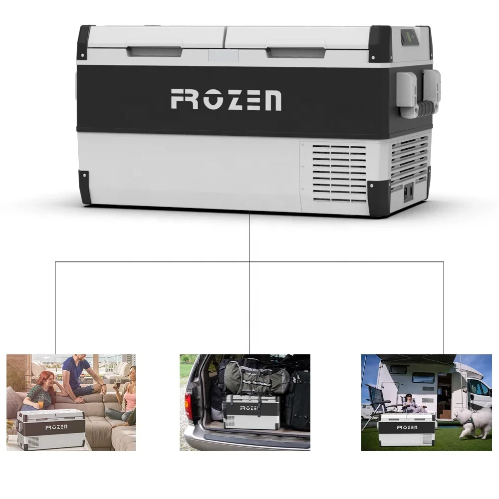 Portable Nevera Caravana Compresor Car Fridge 220V 12V Freezer 75L 95L AC DC Car Refrigerator for Camping RV