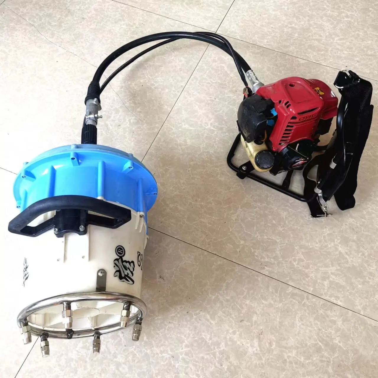 Knapsack spray orchard sprayer fuel driven
