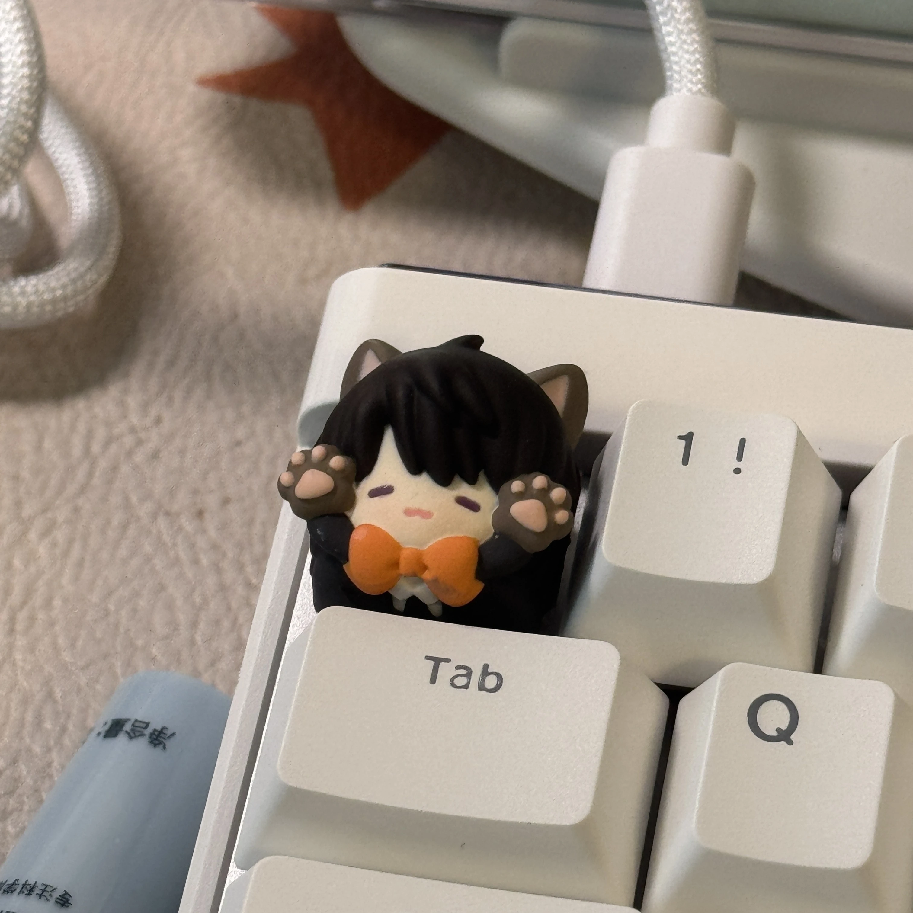 أغطية مفاتيح Love And Deepspace Xavier Zayne Rafael Sylus Caleb لعبة شخصية البضائع لوحة المفاتيح الميكانيكية ملحقات غطاء المفاتيح ESC #6