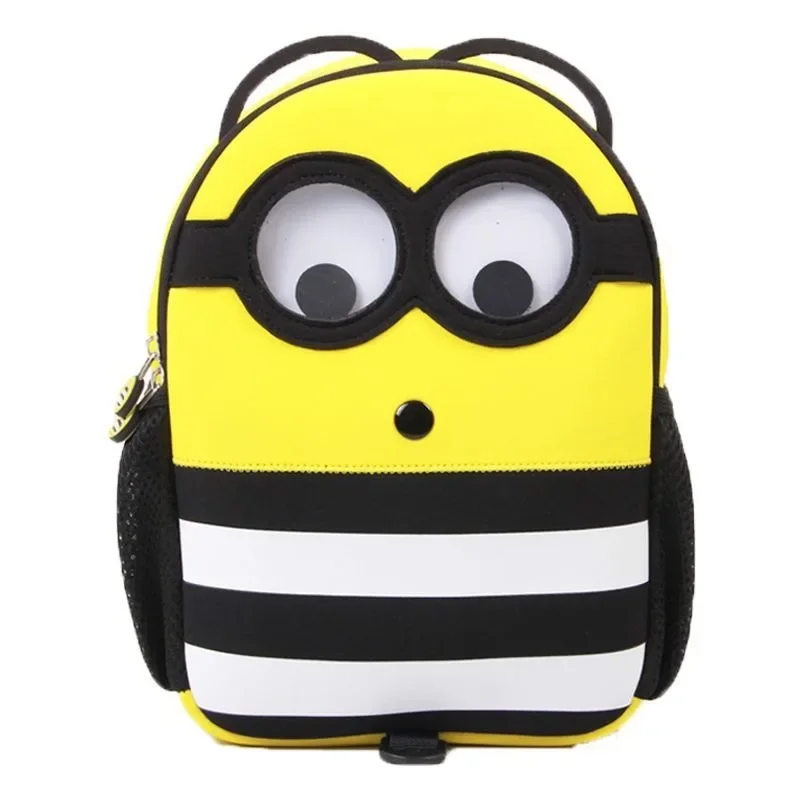 Despicable Me Minions Animation Peripheral Cartoon Cute Kindergarten Anti-lost School Bag Creative Kawaii Children’s Backpack