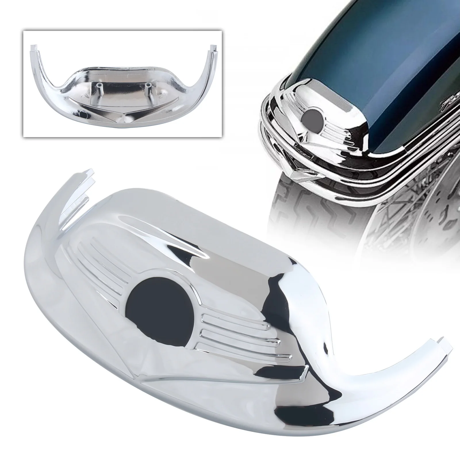 Front Mudguard Trim Fender Tip Motorcycle For Harley FLHR Road King 1980 - 2013 FLHTCUTG 1980-2013 FLSTC 1986-2008