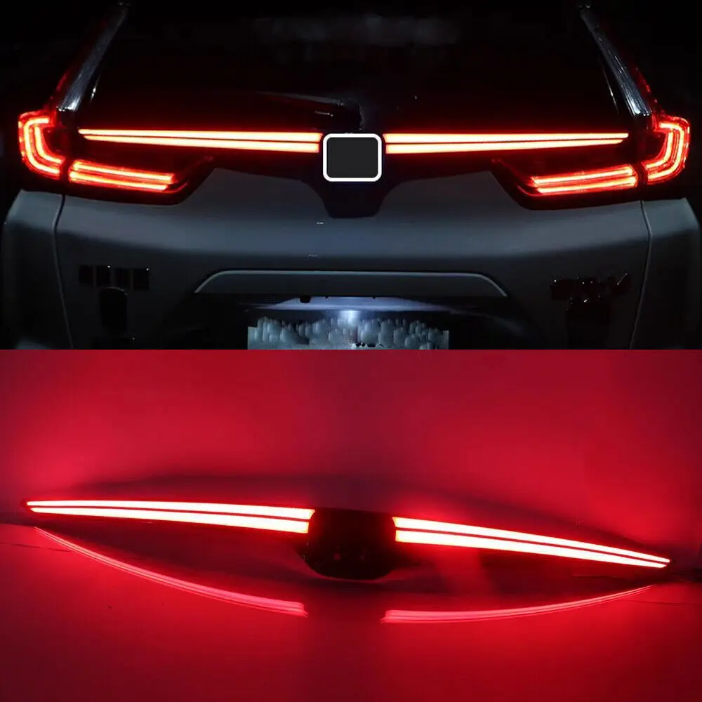 1pcs Black LED Rear Door Trunk Tail Brake Light Middle Lamp For Honda CRV CR-V 2017-2022