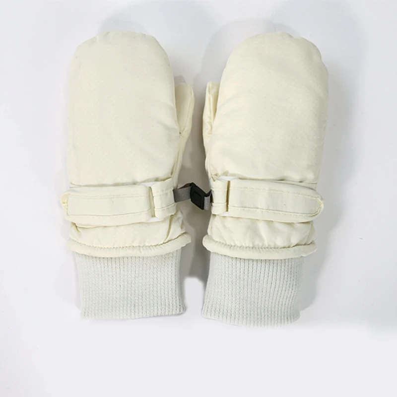 Gants thermiques imperméables à séchage rapide pour bébé garçon et fille, mitaines à doigts complets, gants de ski épais, doublure sourire, sports