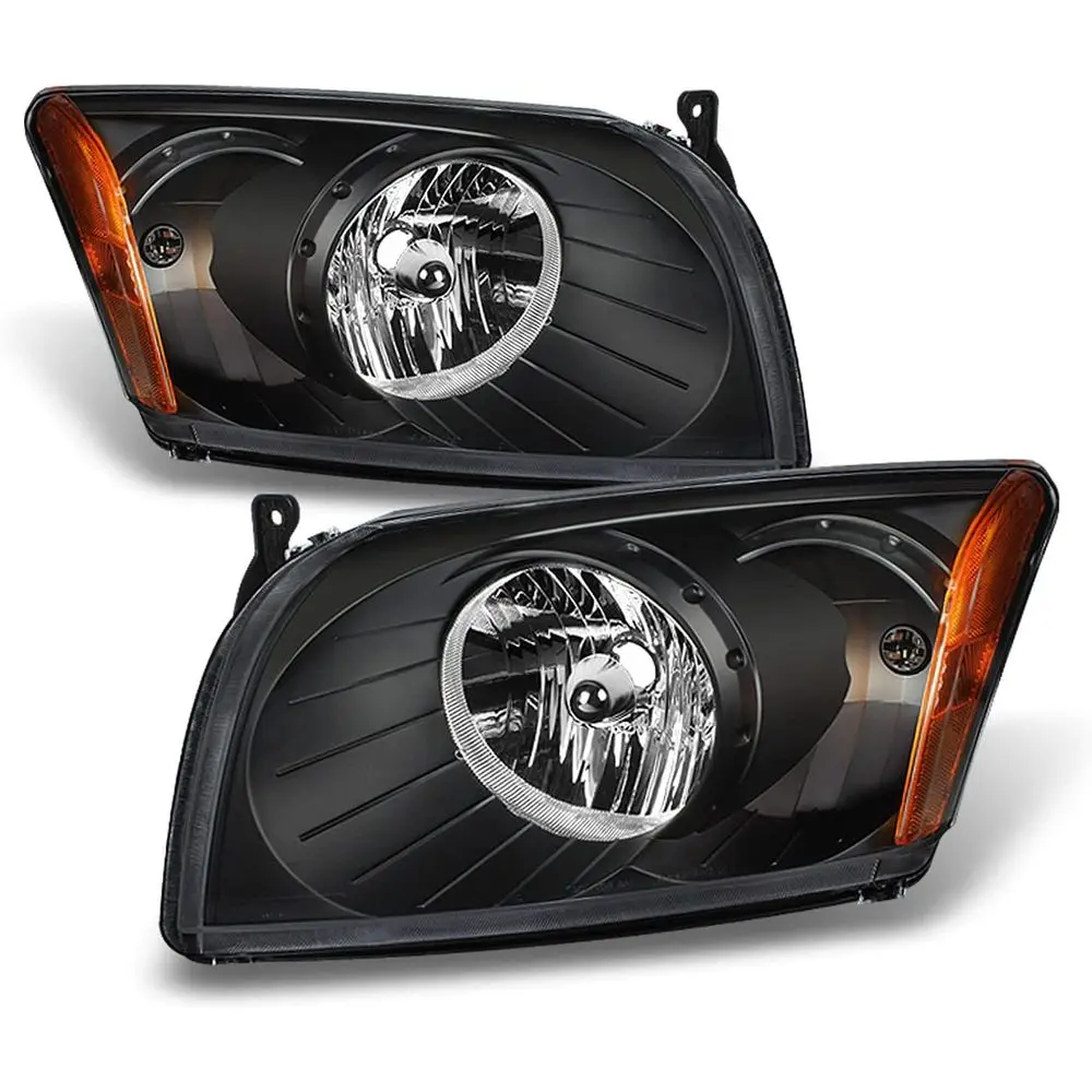 

Новые фары (пара) с черной окантовкой для Dodge Caliber, замена оригинальных, для водителя/пассажира