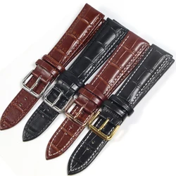 Watch Band Genuine Leather Straps 18mm 20mm 22mm Watch Accessories High Quality Brown Colors Watchbands