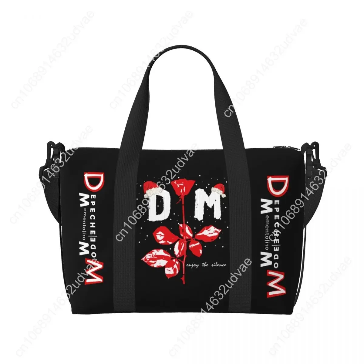 Custom Depeche Cool Mode Tote Bag Women Big Capacity DM Gym Beach Travel Bags