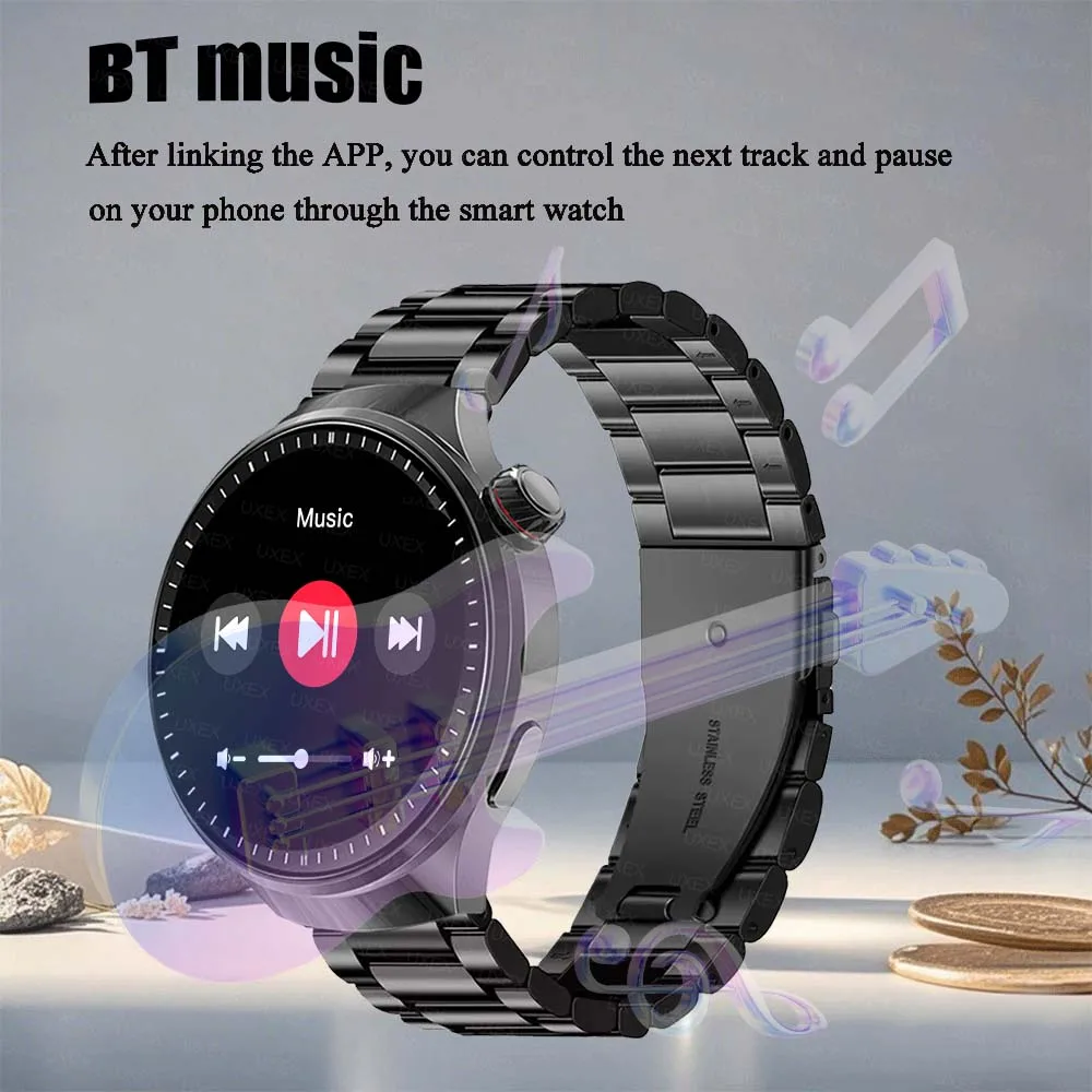 خارج Smartwatches ساعة رجل 1.52 HD مكالمة لاسلكية الصحة المقتفي مخصص صور صوت مساعد هدية الكريسماس لتقوم بها بنفسك وجوه ساعة