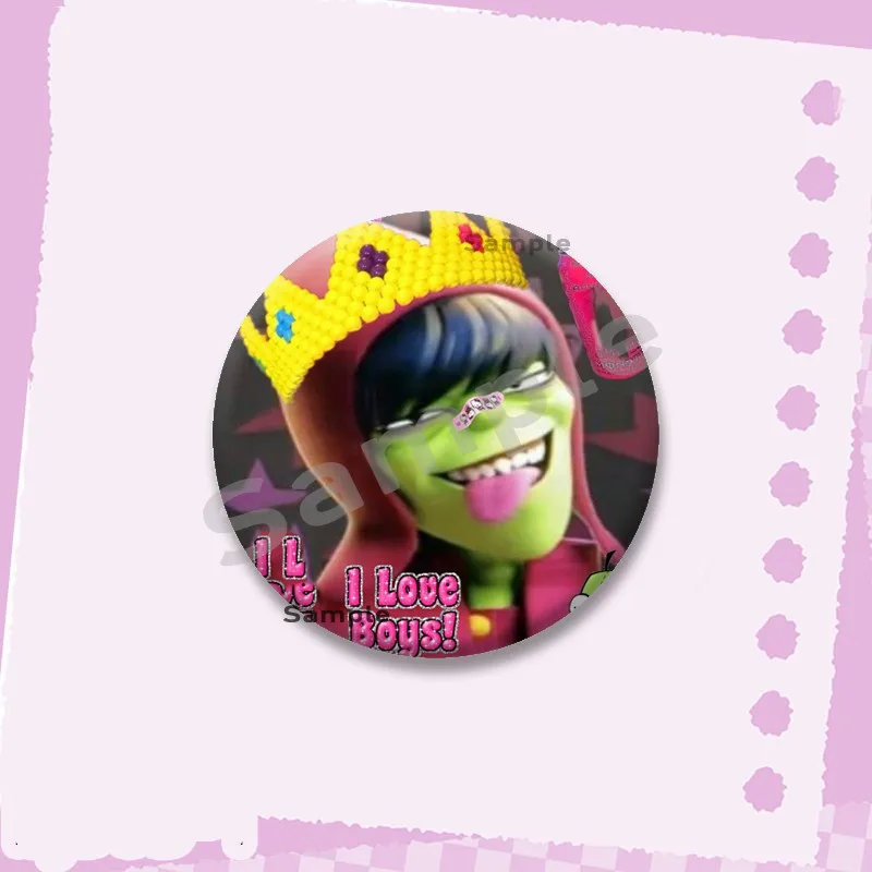 Rawr Xd Aesthetic Enamel Pins Y2K Funny Cartoon Characters Badge Fashion Jewelry Accessories Round Snap-in Brooch on Backpack - Image 6