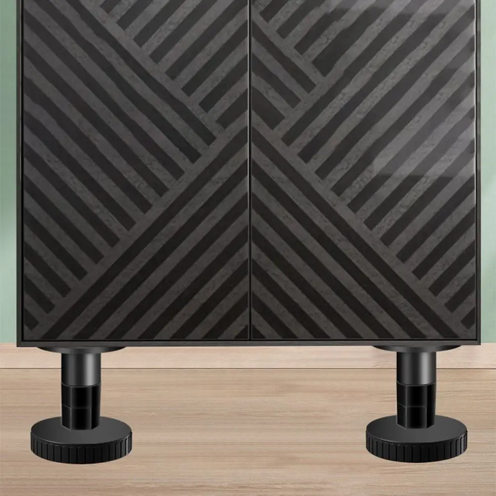 Patas de Metal para muebles, repuesto de mesita de noche resistente al desgaste, caja de almacenamiento, patas de gabinete ajustables antiarañazos