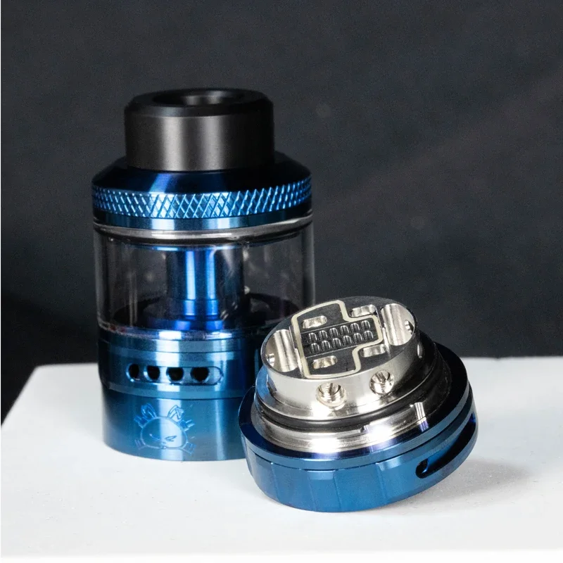 ถัง RTA แบบกระต่ายอ้วนแท้ความจุ5.5มล. ระบบการไหลของอากาศแบบคู่ RTA พร้อม0.37ohm Ni FAT clapton