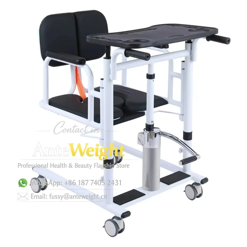 Multifunctional Transfer Chair For Bedridden Patients And Elderly People To Help Them Get Up Hydraulic Lifting Transfer Machine