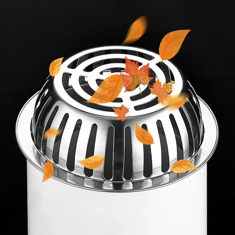 Stainless Steel Anti-Clog Roof Floor Drain Gutter Sewer Drain Filter For Outdoor Drain Pipes Exhaust Pipes Roofs