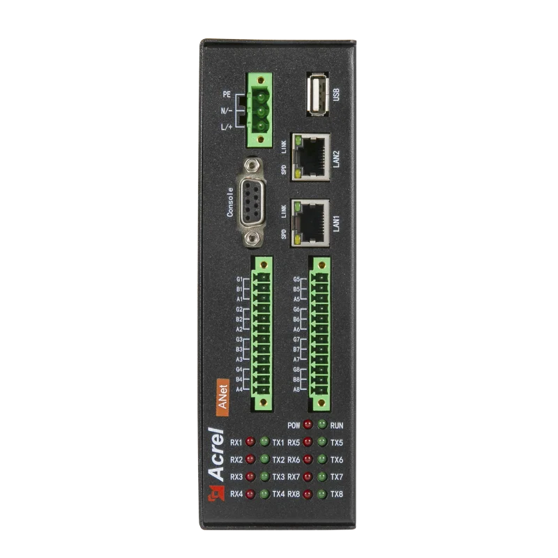 l HTTP XML Four Channel RS485 Port Gateway ANET-2E4S1Modbus-tcp IEC103 iec104 CJT188  Smart Gateway