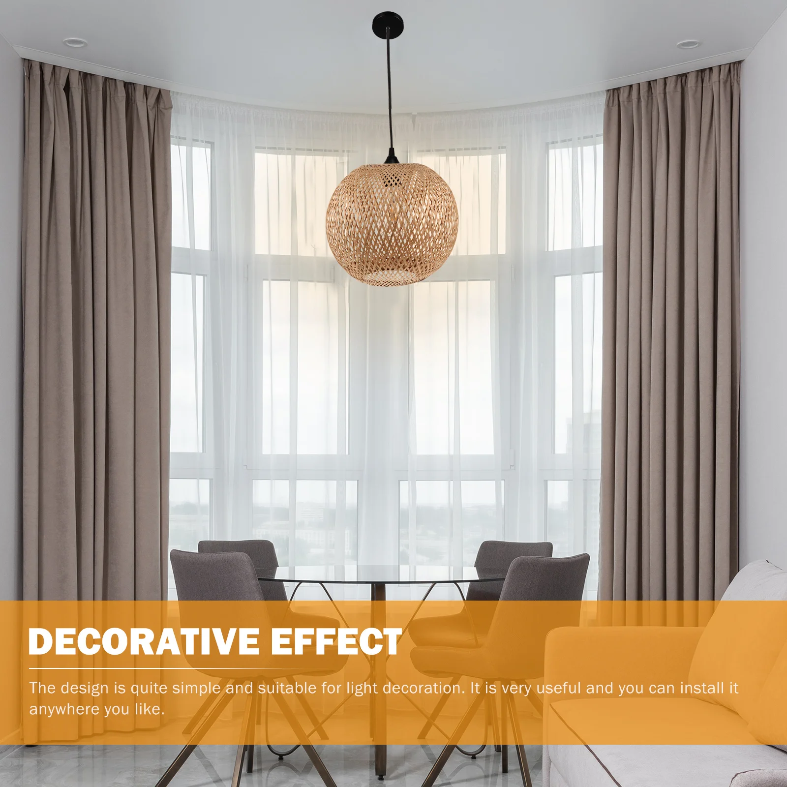 

1 set 1 Set Pendant Lamp Woven Pendant Lamp Ceiling Light Handmade Decorative Lighting For Living Room Dining Room Home