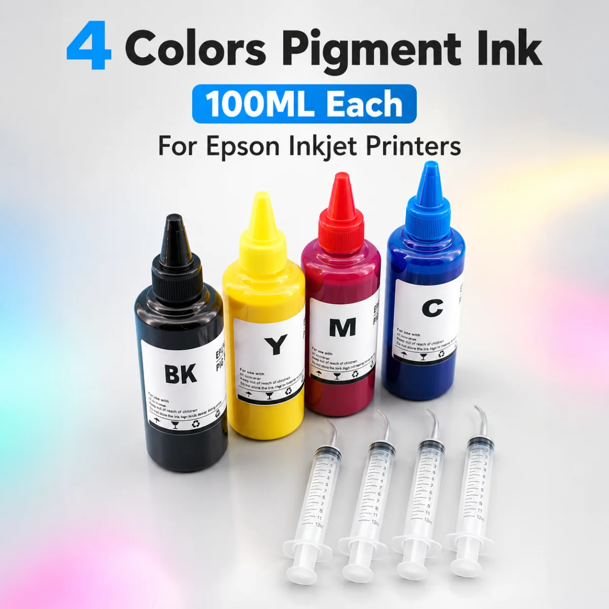 Pigment Ink for Epson Workforce WF 6590 6090 6090 8090 8590 6530 WF-8090 8590 8010 8510 R5190 R5690 Ink Refill 100ml