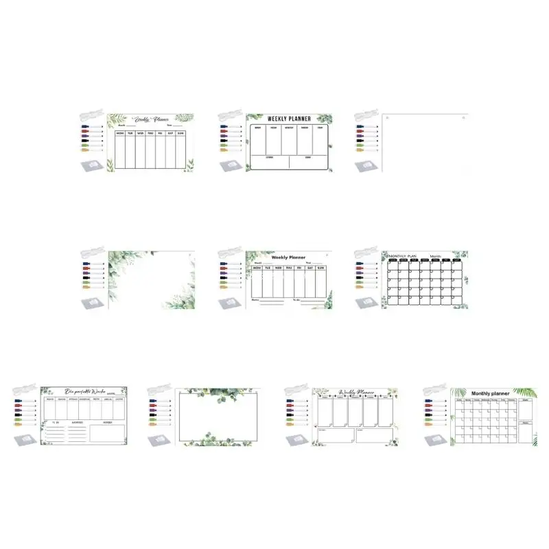 

Dry Erases Memo Writing Board Clear Note Board Dry Erases Marker for Home Office Dropship