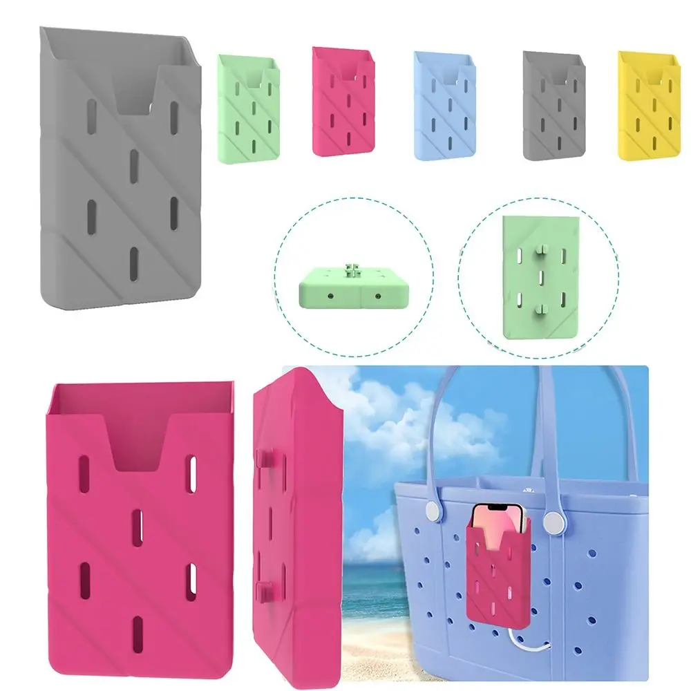 

Phone Holder Decoration for Beach Tote Bag Camping Hiking Silicone Bracket Mobile Phone Holder Ornament Accessories