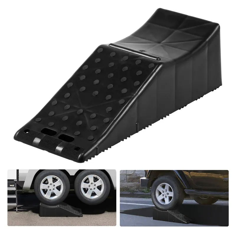Tandem Trailer Ramp Anti Slip 10 Ton Capacity PP Construction for Oil Change/Tire Rotation 5.5