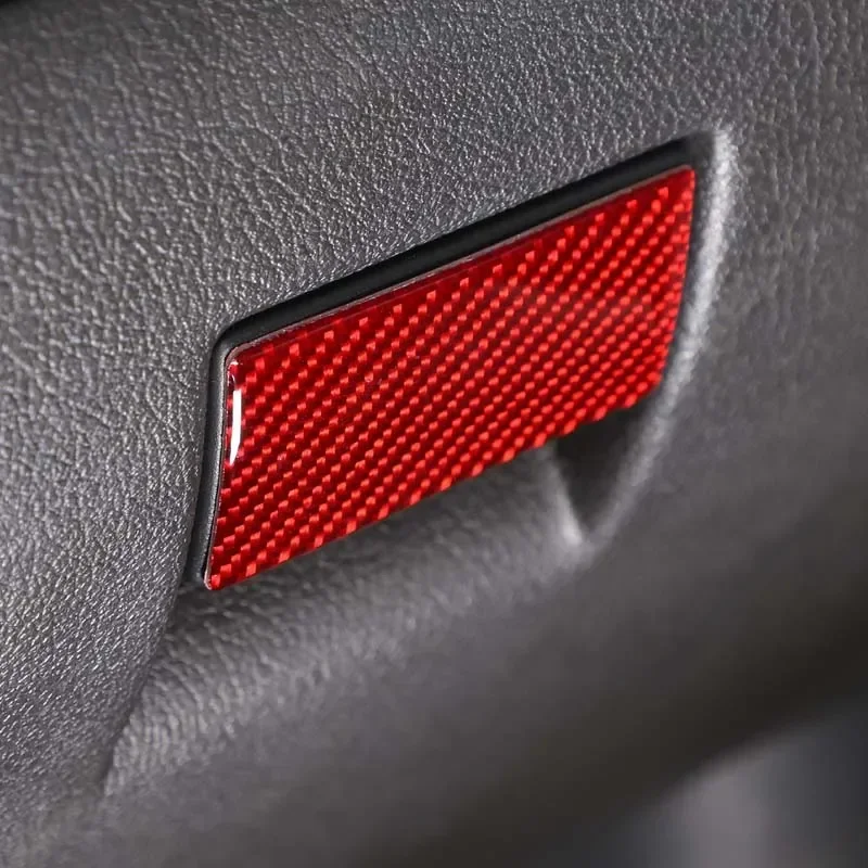 Fit For Hummer H3 2005-2009 Soft Carbon Fiber Car Passenger Storage Box Switch Cover Trim Sticker Interior Car Accessories 5